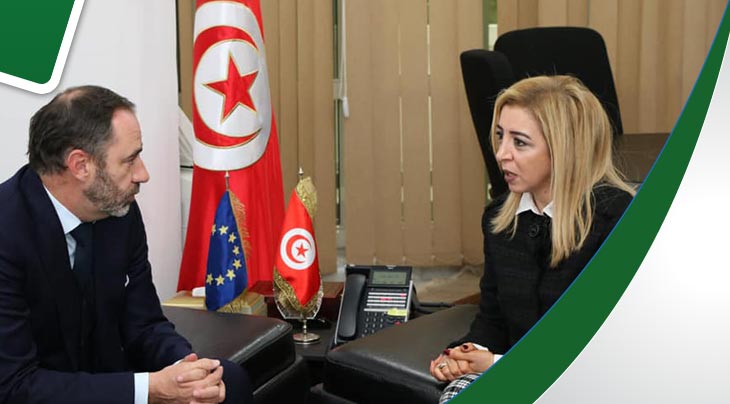 دعم السياحة الرياضية محور لقاء وزيرة الرياضة تبحث وسفير الاتحاد الاوروبي بتونس