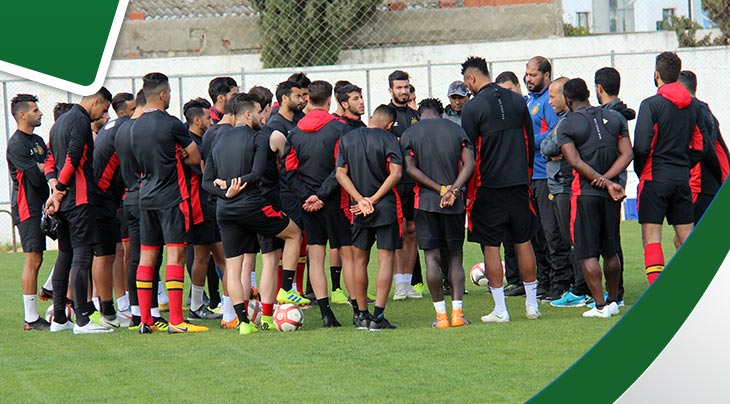 صور حصة التمارين الترجي قبل لقاء الرجاء