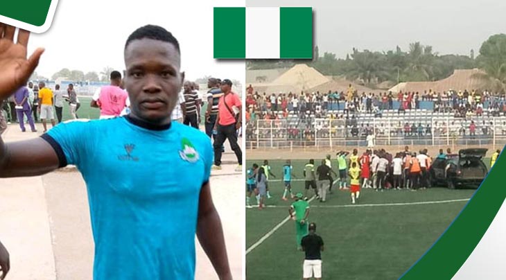 وفاة درامية للاعب نيجيري أثناء مباراة رسمية